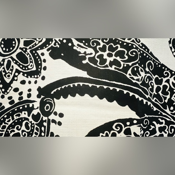 Kate Spade Skirt the Rules Cotton Short Skirt Size 10 Black White Print NWOT - Picture 6 of 7